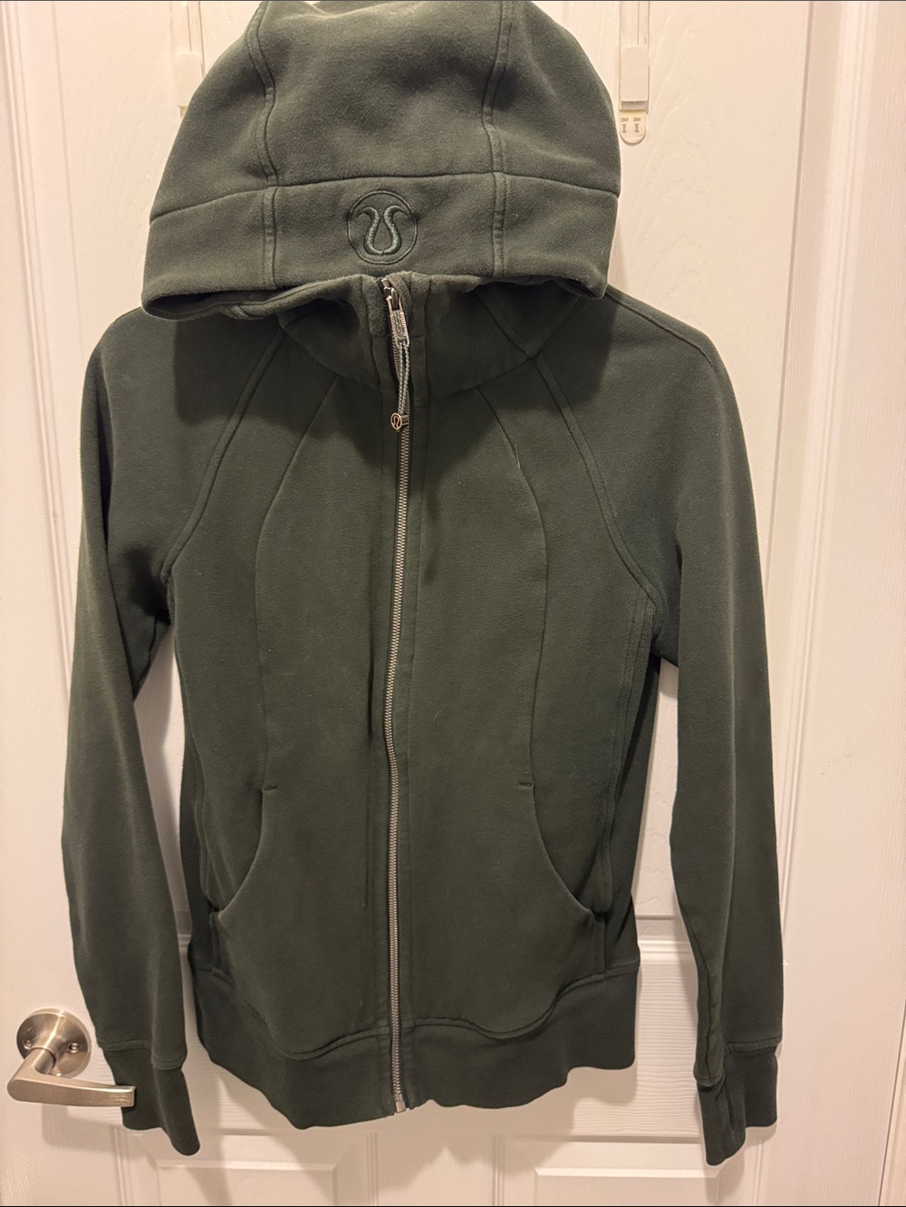 lululemon athletica Olive Green Scuba Hoodie